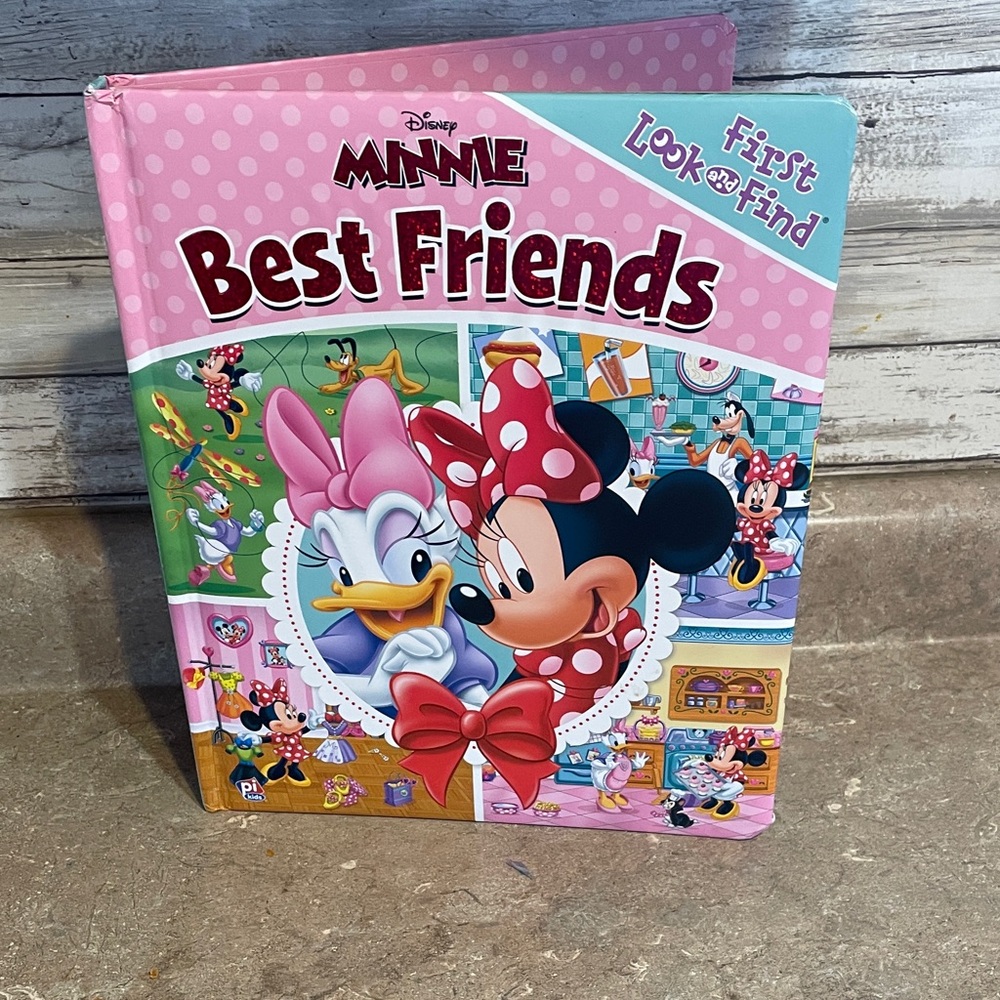 Disney Minnie Mouse Best Friends Look and Find Book - Pink and Red